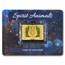2026 Samoa 1/200 oz Gold Spirit Animals Collection: Owl