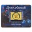 2026 Samoa 1/200 oz Gold Spirit Animals Collection: Tiger