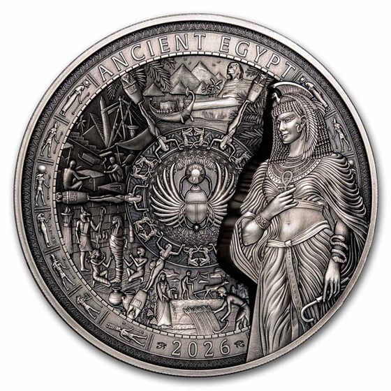 2026 Samoa 1 kilo Silver Ancient Egypt 8-Layer Coin (w/Box & COA)