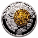 2026 Samoa 1 oz Silver Golden Flower Collection: Dahlia