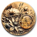 2026 Samoa 2 oz Silver Amber Mirage: Dragonfly (w/ Box & COA)