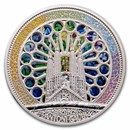 2026 Samoa 2 oz Silver Antoni Gaudi Sagrada Familia (Box & COA)