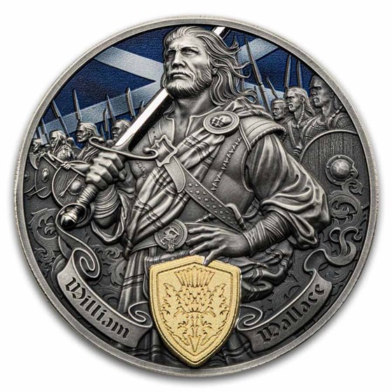 2026 Samoa 2 oz Silver Legends of Battlefield: William Wallace
