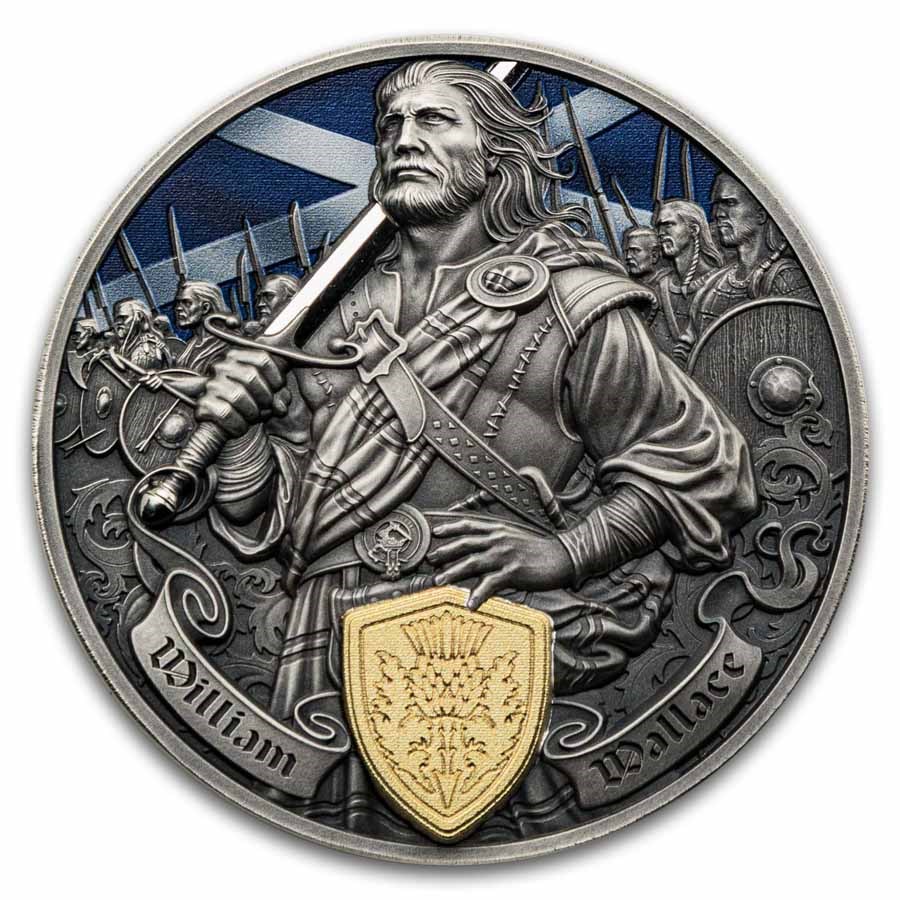 2026 Samoa 2 oz Silver Legends of Battlefield: William Wallace