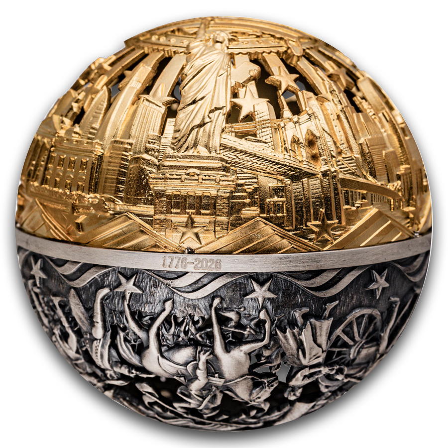 Buy 2026 2 oz Silver Revolution Filigree Spherical | APMEX