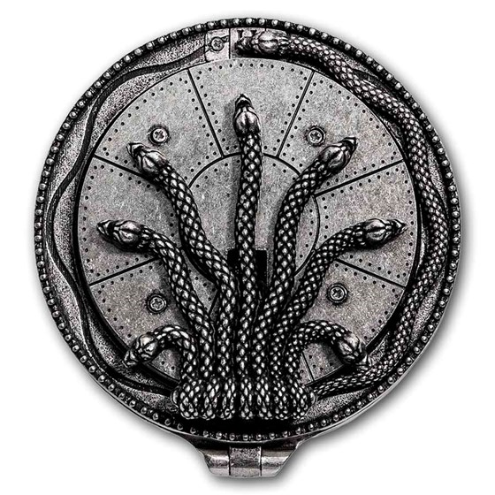 2026 Samoa 5 oz Silver Antique Harry Potter: Chamber of Secrets