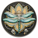 2026 Samoa 5 oz Silver Steambeasts Dragonfly (w/ Box & COA)