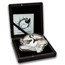 2026 Samoa 500 grams Silver Black & White Swan Special Shape Coin