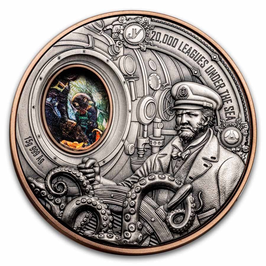 2026 Samoa Silver & Cu 20,000 Leagues Under the Sea Rotating Coin