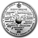 2026 Serbia 1 oz Proof Silver Tesla: Energy Medicine