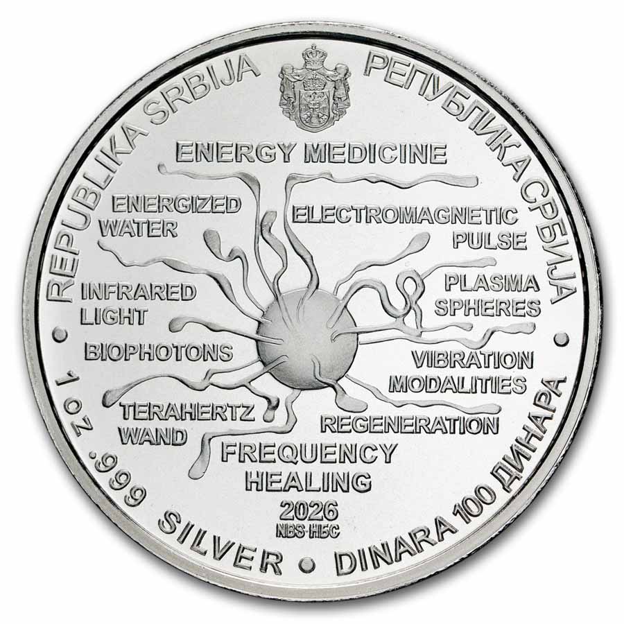Buy 2026 Serbia 1 oz Silver Tesla: Energy Medicine | APMEX