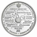 2026 Serbia 1 oz Silver 100 Dinar Tesla: Energy Medicine