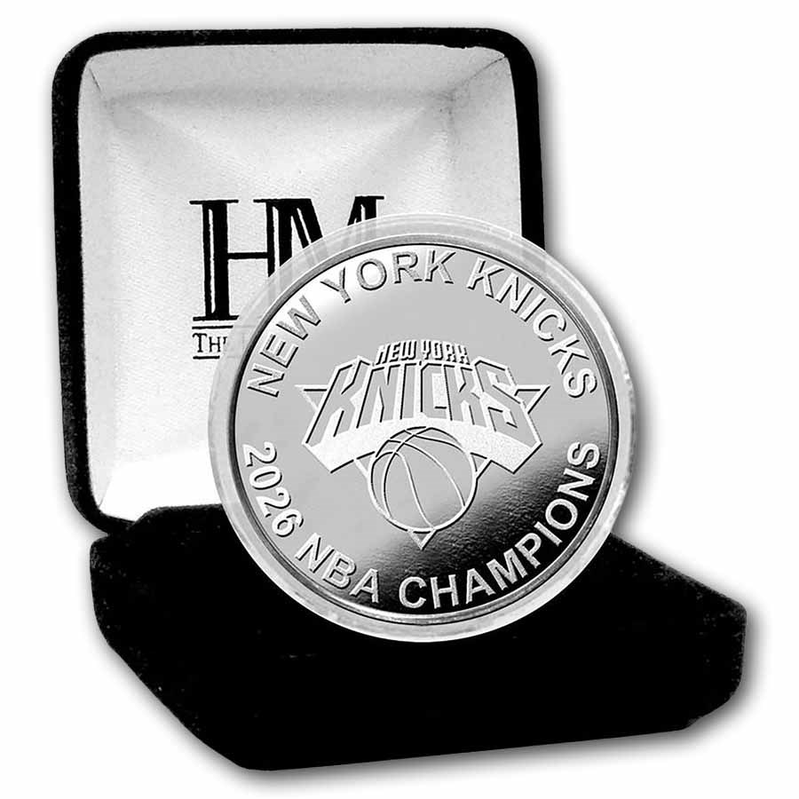 2026 Silver Plated Coin NBA Finals Champions New York Knicks