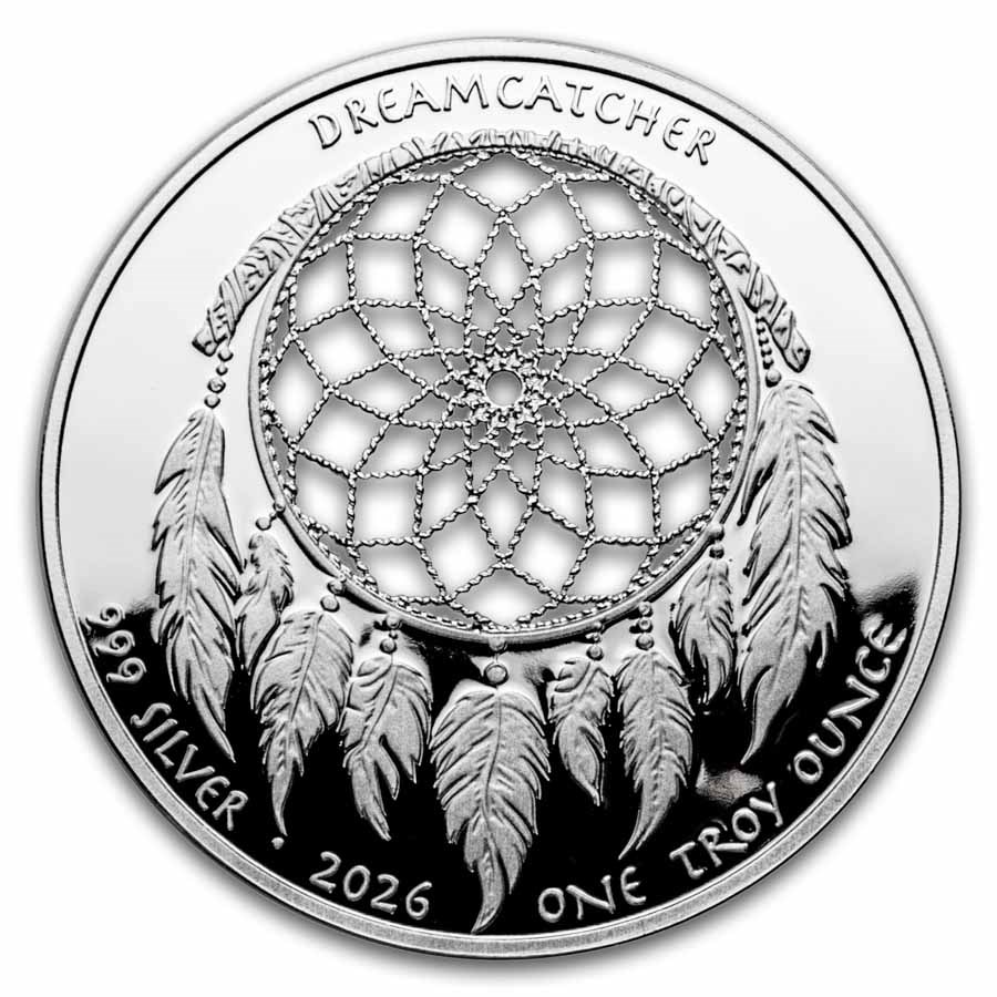 2026 Sioux Nation 1 oz Ag Proof Dreamcatcher Cut-Out (Box/COA)