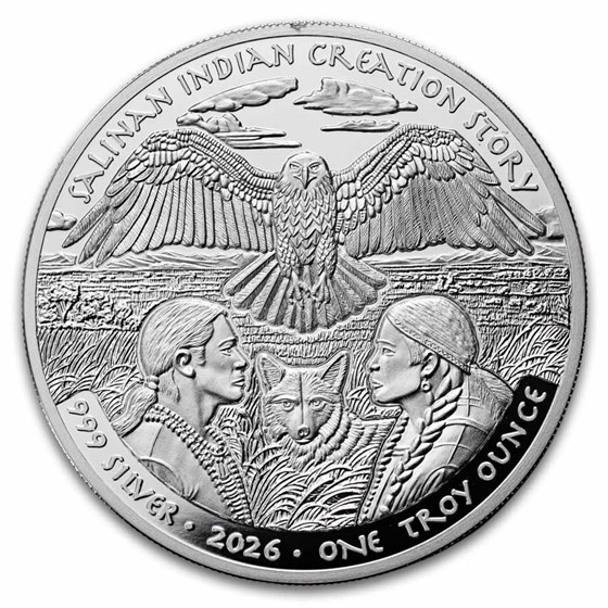 2026 Sioux Nation 1 oz Silver Salinan Indian Creation Story