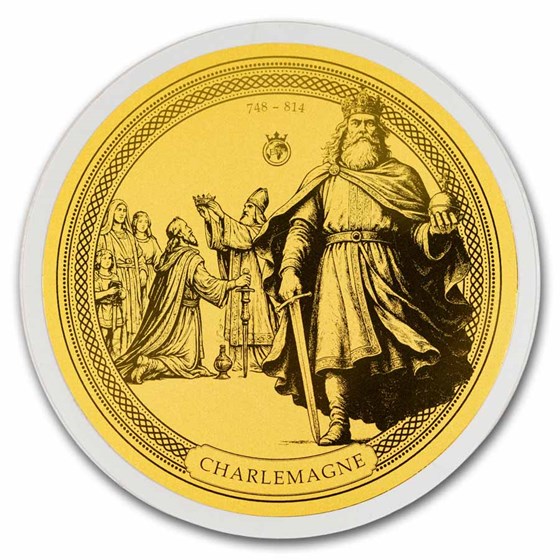 2026 Solomon Islands 1/100 oz Gold Charlemagne (Blister Pack)