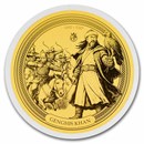 2026 Solomon Islands 1/100 oz Gold Genghis Khan (Blister Pack)