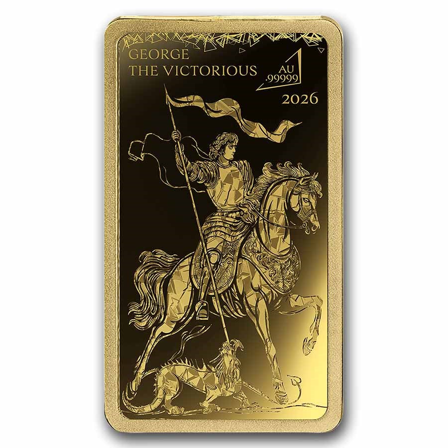 2026 Solomon Islands 1/100 oz Gold: George The Victorious