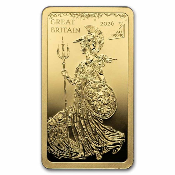 2026 Solomon Islands 1/100 oz Gold: Great Britain (Blister Pack)