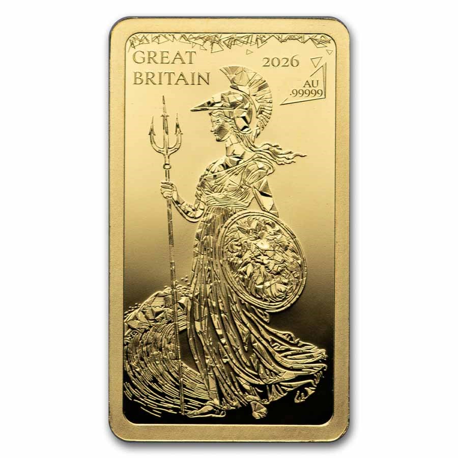 2026 Solomon Islands 1/100 oz Gold: Great Britain (Blister Pack)