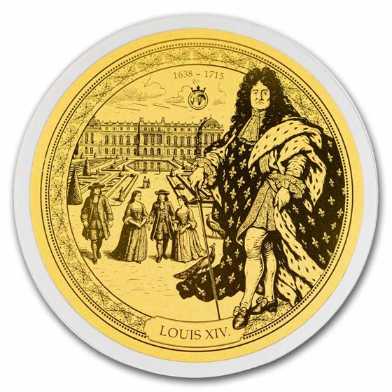2026 Solomon Islands 1/100 oz Gold Louis XIV (Blister Pack)