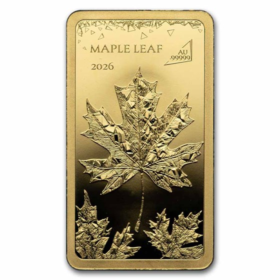 2026 Solomon Islands 1/100 oz Gold: Maple Leaf (Blister Pack)