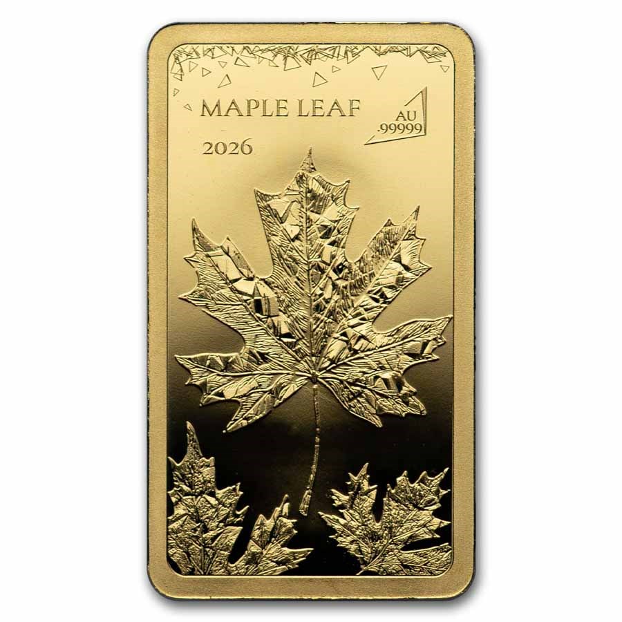 2026 Solomon Islands 1/100 oz Gold: Maple Leaf (Blister Pack)