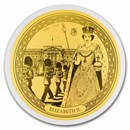 2026 Solomon Islands 1/100 oz Gold Queen Elizabeth (Blister Pack)