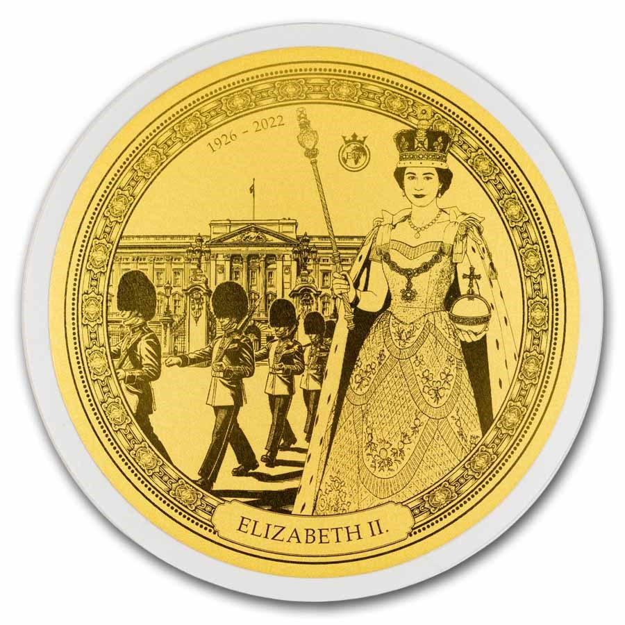 2026 Solomon Islands 1/100 oz Gold Queen Elizabeth (Blister Pack)
