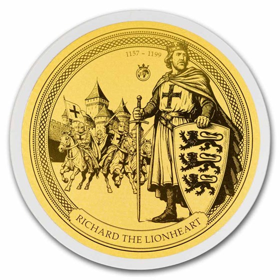 2026 Solomon Islands 1/100 oz Gold Richard the Lionheart