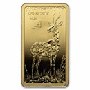 2026 Solomon Islands 1/100 oz Gold: Springbok (Coin Only)
