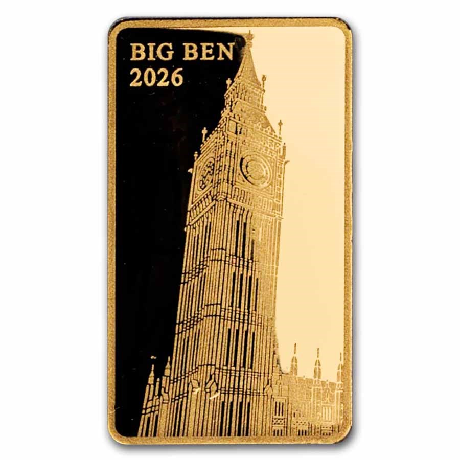 2026 Solomon Islands 1/200 oz Gold Big Ben Coin Bar