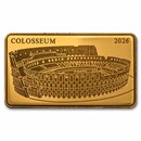 2026 Solomon Islands 1/200 oz Gold Colosseum Coin Bar