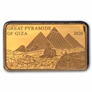 2026 Solomon Islands 1/200 oz Gold Great Pyramids of Giza Coin