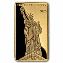 2026 Solomon Islands 1/200 oz Gold Statue of Liberty Coin Bar
