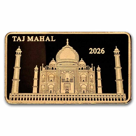 2026 Solomon Islands 1/200 oz Gold Taj Mahal Coin Bar