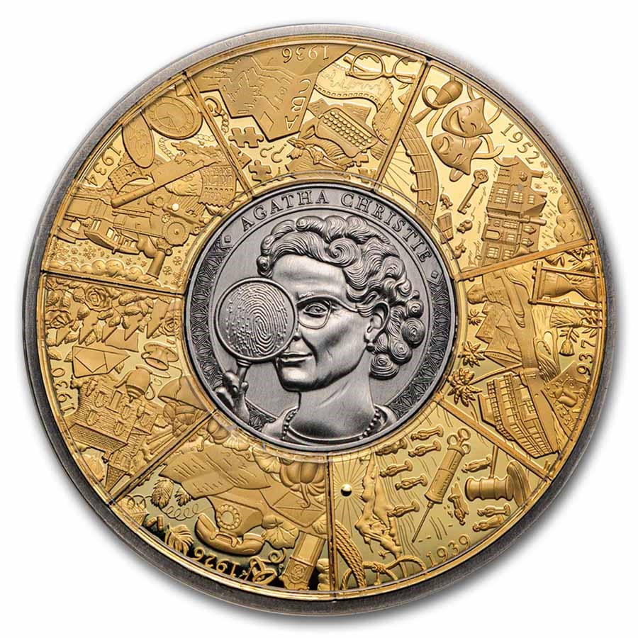 2026 Solomon Islands 5 oz Silver Agatha Christie Puzzle Coin