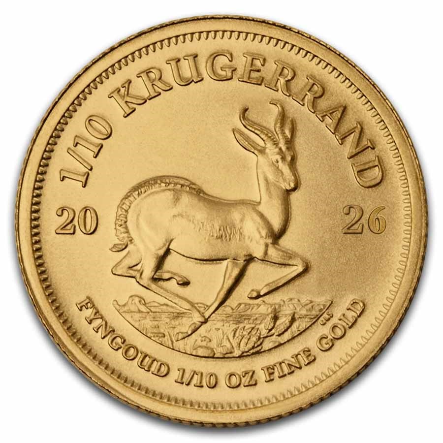 2026 South Africa 1/10 oz Gold Krugerrand BU