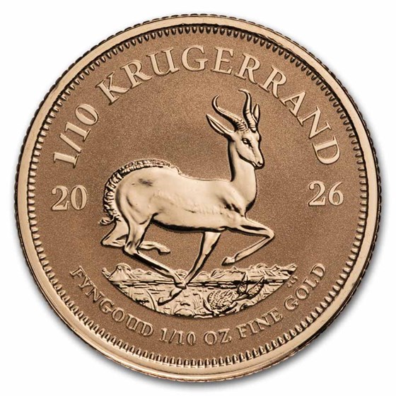 2026 South Africa 1/10 oz Reverse Proof Gold Krugerrand