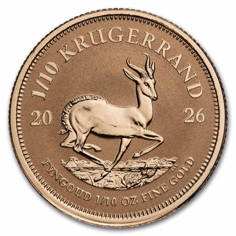 2026 South Africa 1/10 oz Reverse Proof Gold Krugerrand