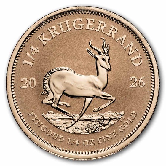 2026 South Africa 1/4 oz Reverse Proof Gold Krugerrand