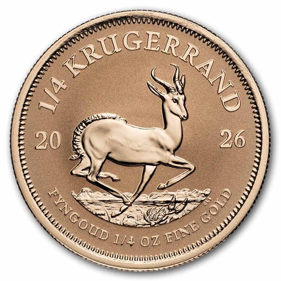 2026 South Africa 1/4 oz Reverse Proof Gold Krugerrand