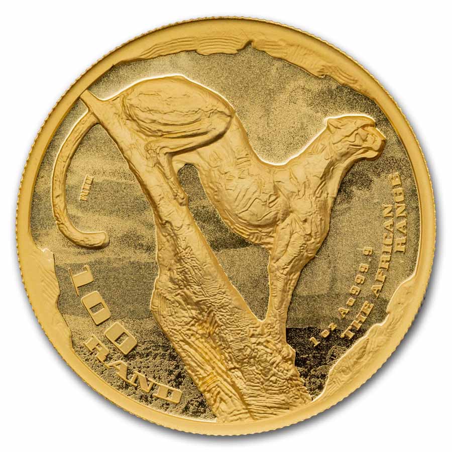 Buy 2026 South African 1 oz Gold Surveying Cheetah | APMEX