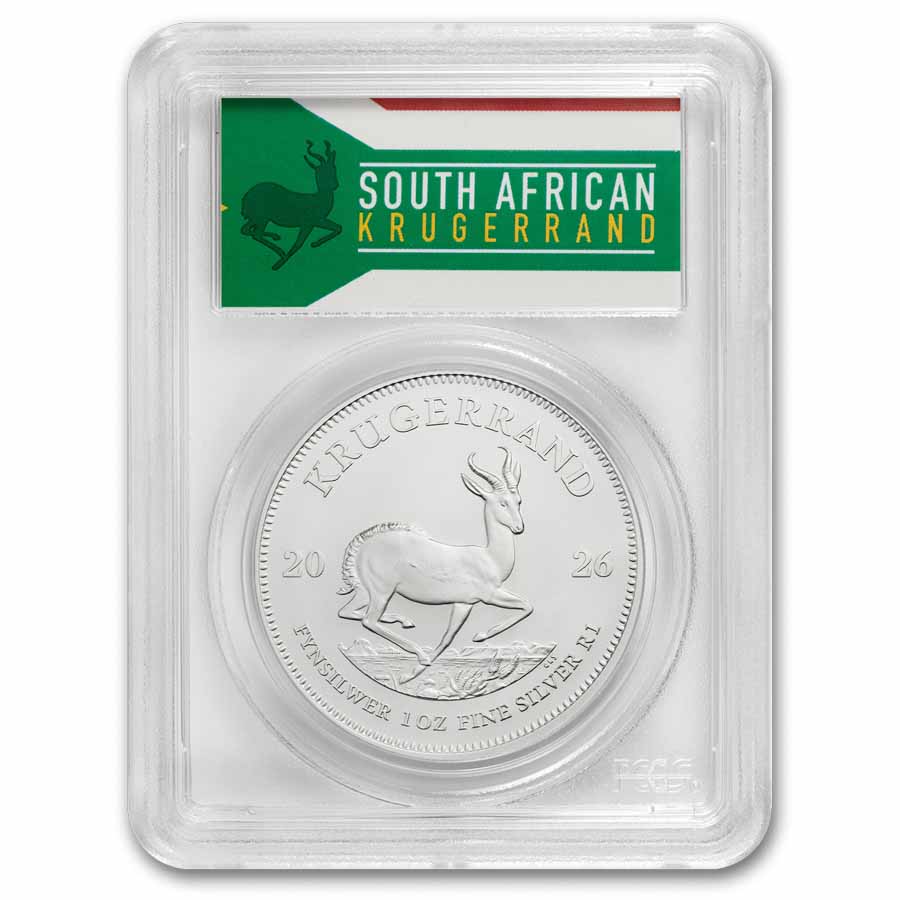 Buy 2026 South African 1 oz Silver Krugerrand MS-69 FS | APMEX