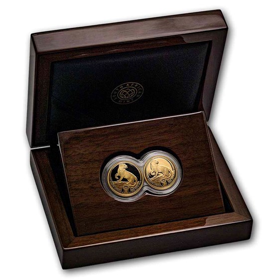 2026 South Africa 2-Coin Gold Big Five Leopard Proof Set