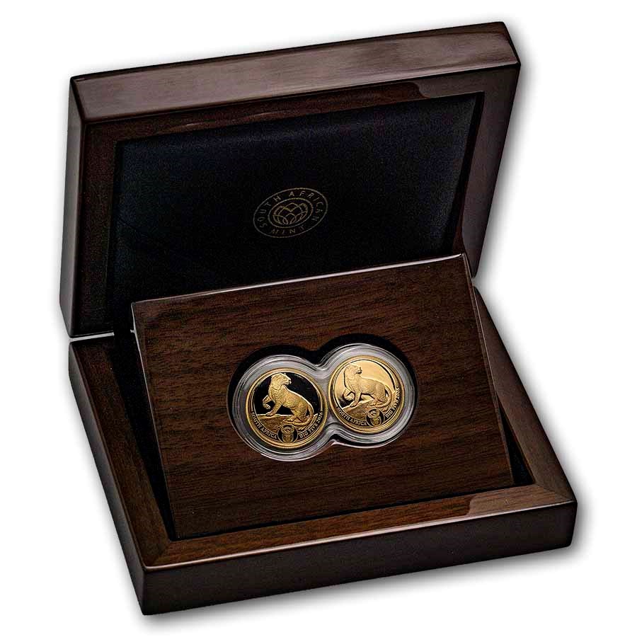 2026 South Africa 2-Coin Gold Big Five Leopard Proof Set