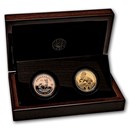 2026 South Africa 2-Coin Gold Krugerrand & Leopard Proof Set