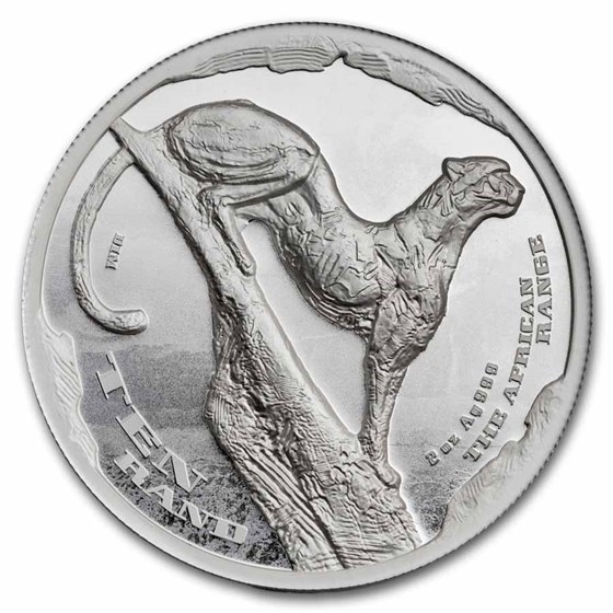 2026 South Africa 2 oz Silver The African Range: Cheetah Survey