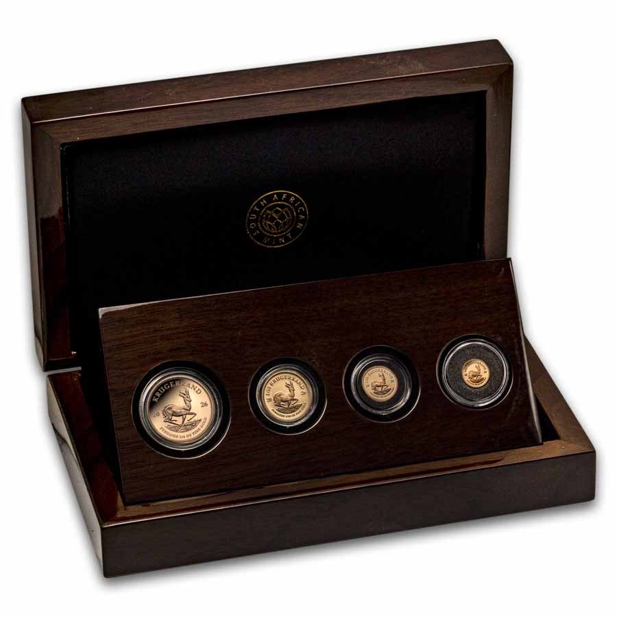 2026 South Africa 4-coin Gold Krugerrand Fractional Proof Set