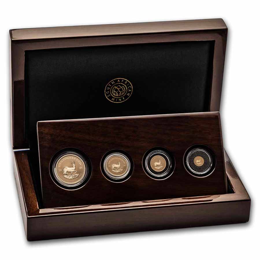2026 South Africa 4-coin Gold Krugerrand Fractional Reverse Set